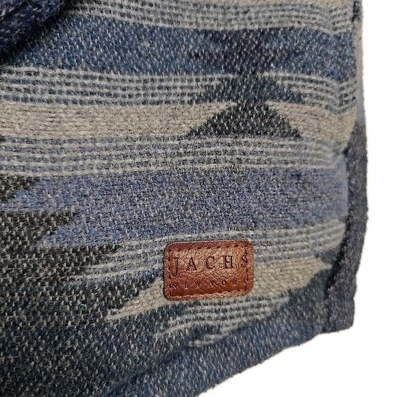Jachs New York Mens Blue Aztec Shacket Sz XXL Western Wool Jacket Cowboy Outdoor - Picture 5 of 9